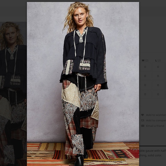 POL “ Marcia “ POL Embroidered Hoodie Top 53 - Picture 5 of 5